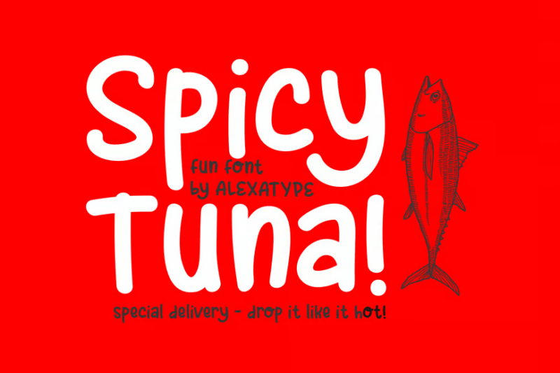 Spicy Tuna - Fun Children Font