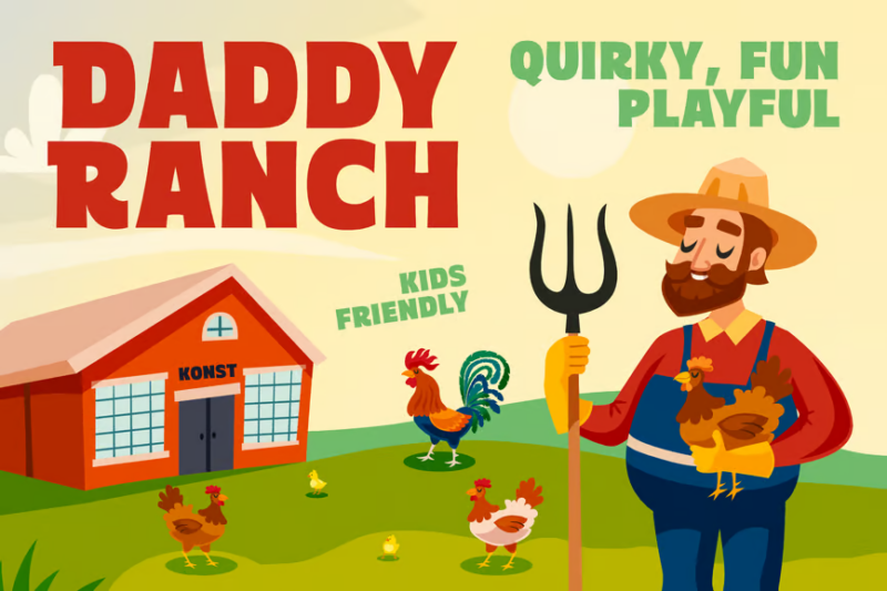 Daddy Ranch - Kids Fun Fonts