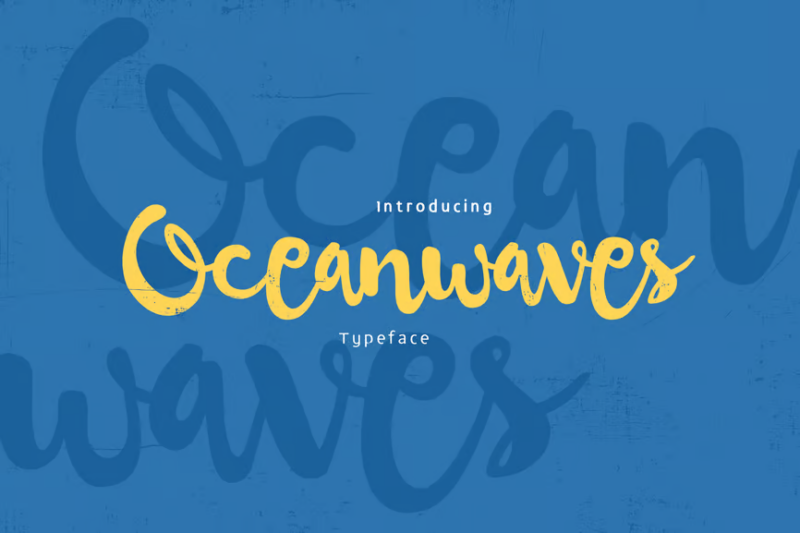 Oceanwaves Typeface