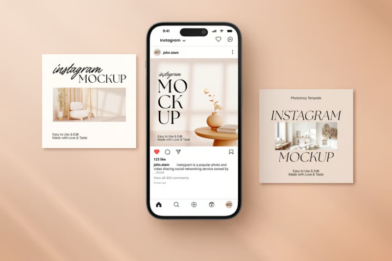 Minimal Instagram Mockup