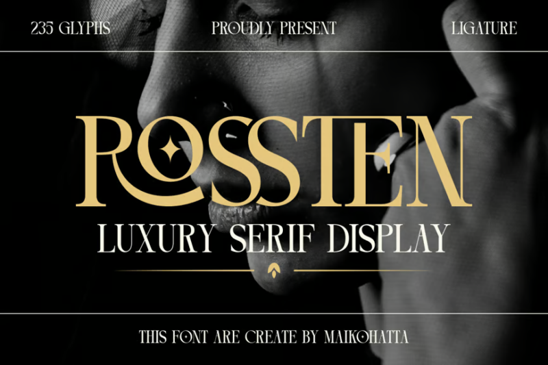 Eadita Luxury Serif Font Family