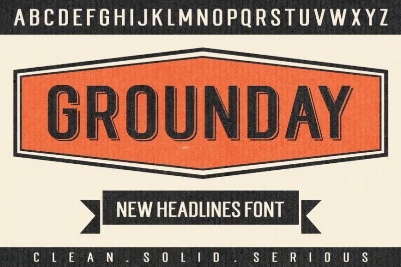 Grounday Typeface