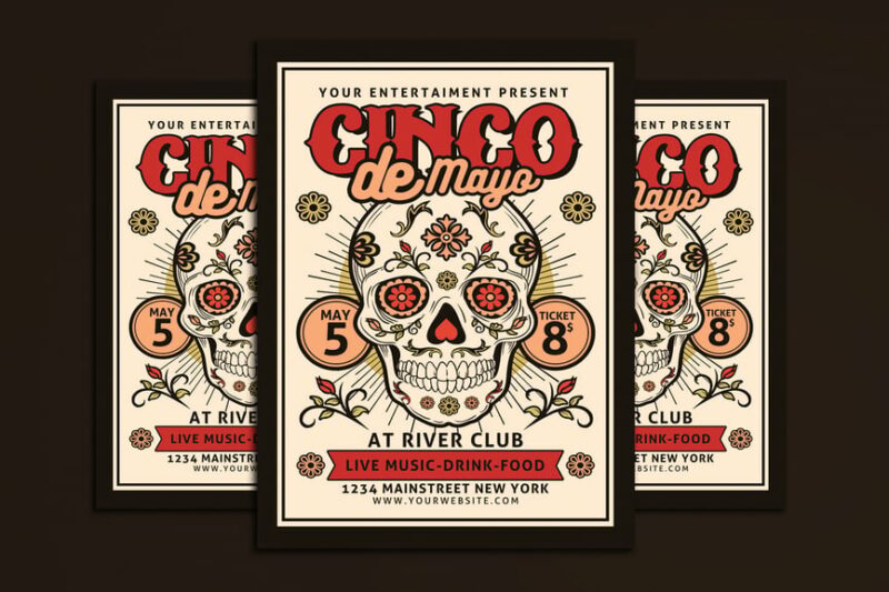 Cinco De Mayo Flyer, Print Templates ft. caribbean & celebration - Envato