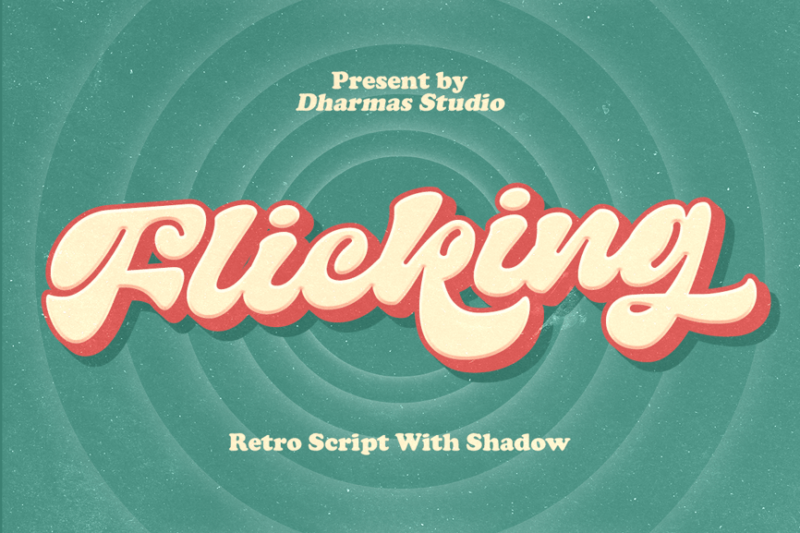 Flicking - Retro Vintage Font