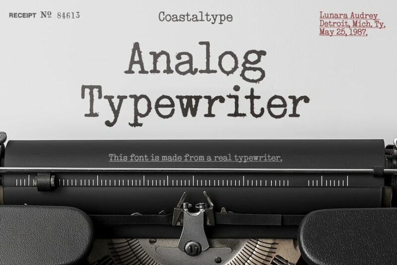 Analog Typewriter