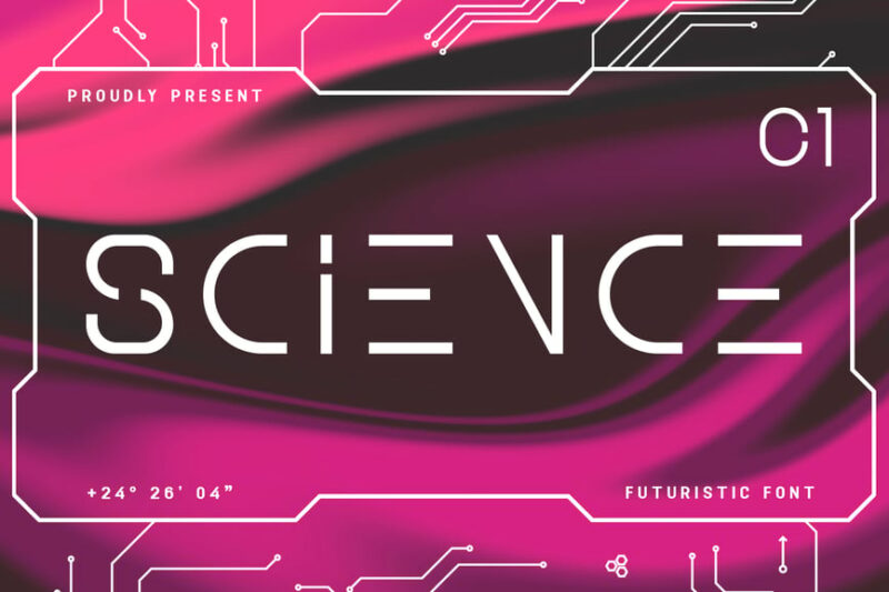 Science - A Futuristic Font