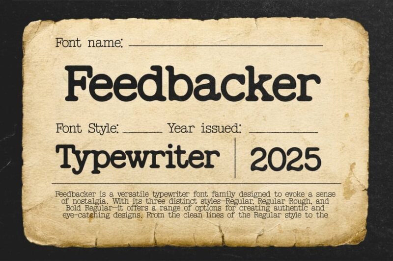 Feedbacker Typewriter