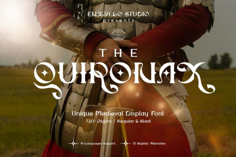 THE QUIRONAX - Medieval Display Font