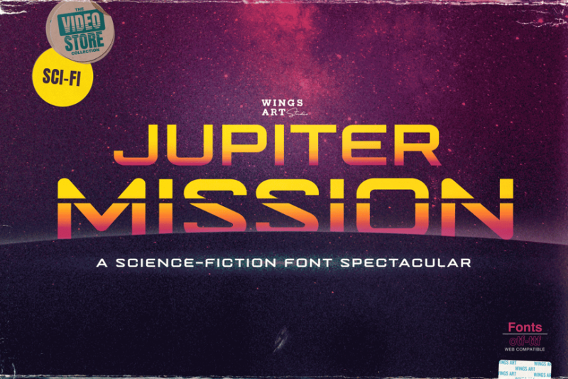 Jupiter Mission: A Science-Fiction Font