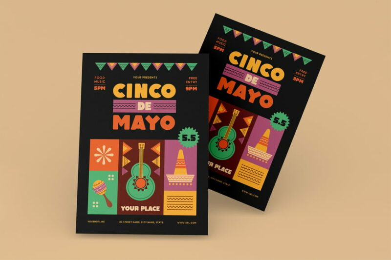 Cinco De Mayo Flyer, Print Templates ft. cincodemayo & poster - Envato