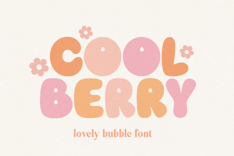 Cool Berry Bubble Font