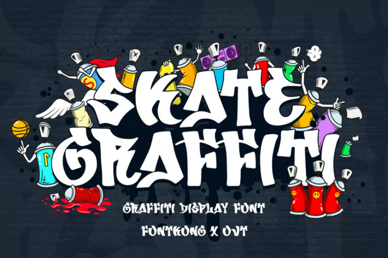 Skate Graffiti - Graffiti Display Font