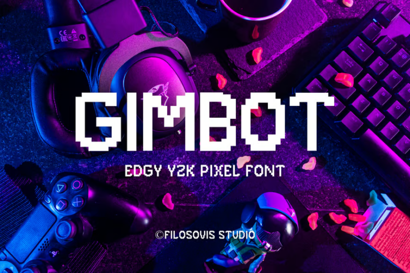 Gimbot | Pixel Font