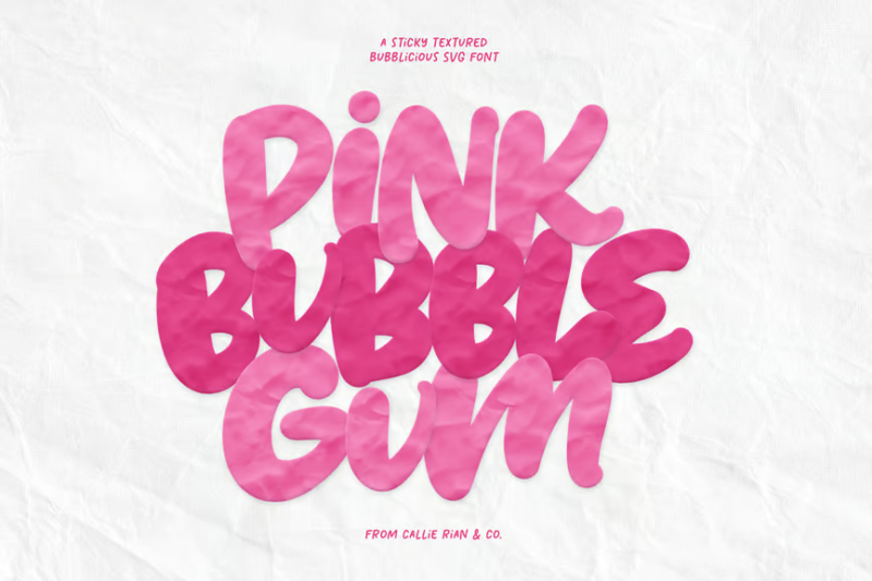 Pink Bubblegum SVG