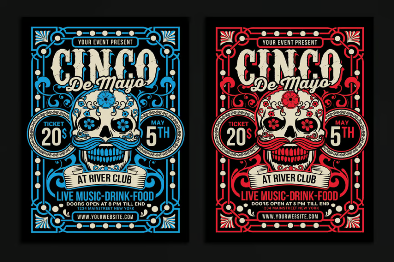 Cinco De Mayo, Print Templates ft. de & of - Envato