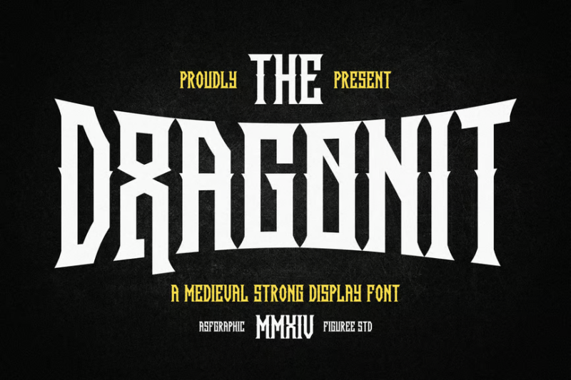 Dragonit - A Medieval Strong Display Font