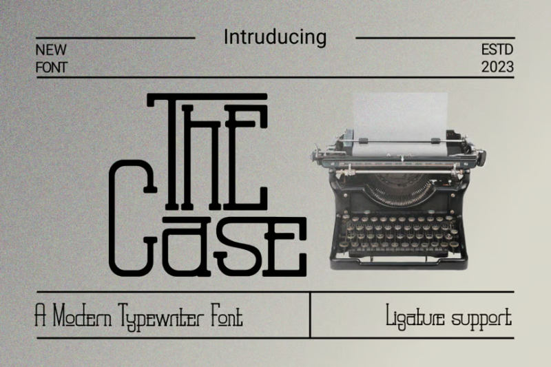 TheCase - Typewriter Font