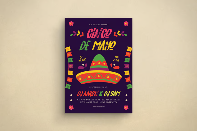 Cinco De Mayo, Print Templates ft. celebration & event - Envato