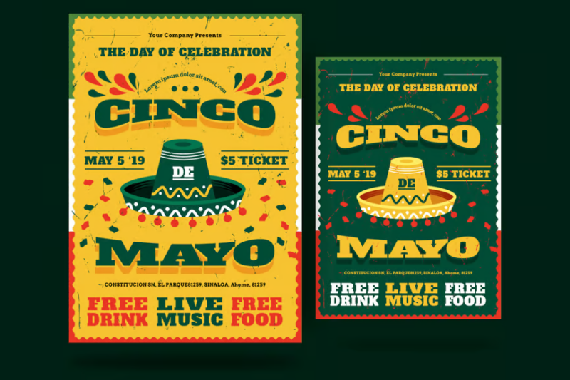 Cinco De Mayo Flyer, Print Templates ft. flyer & marketing - Envato