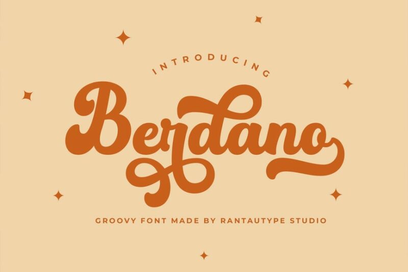 Berdano Groovy Font