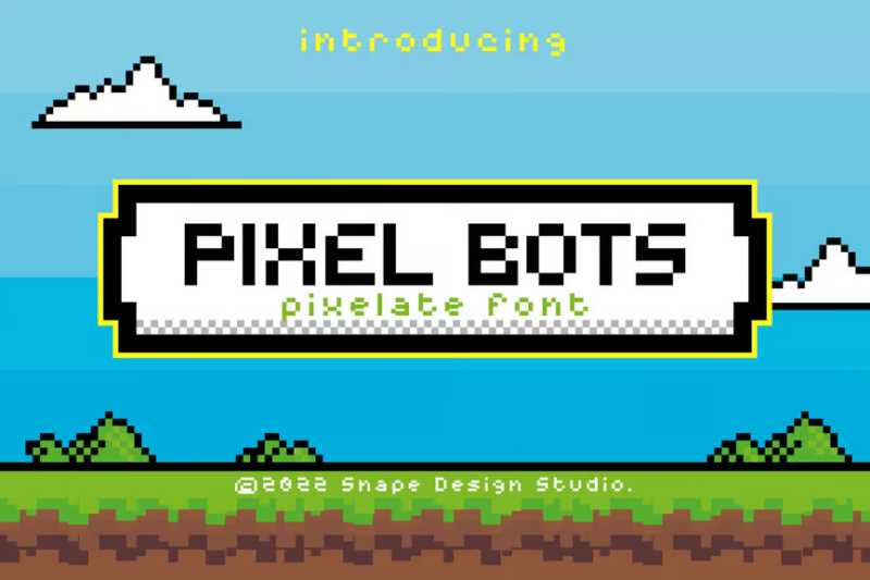 Pixel Bots - Pixel Font