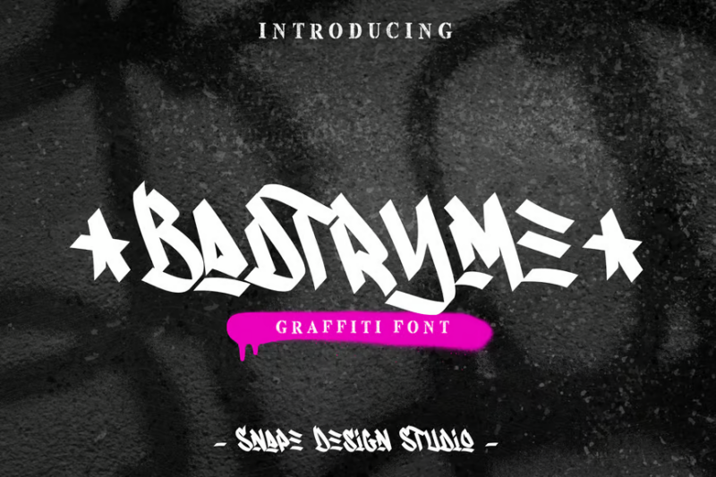 Badtryme - Graffiti Font