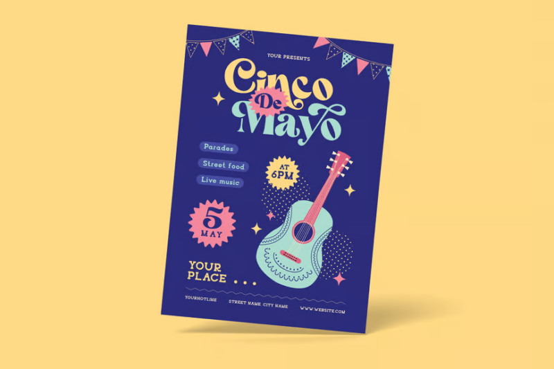 Cinco De Mayo Flyer, Print Templates ft. cincodemayo & mexico - Envato