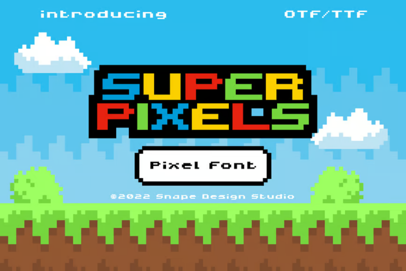 Super Pixels - Pixel Font