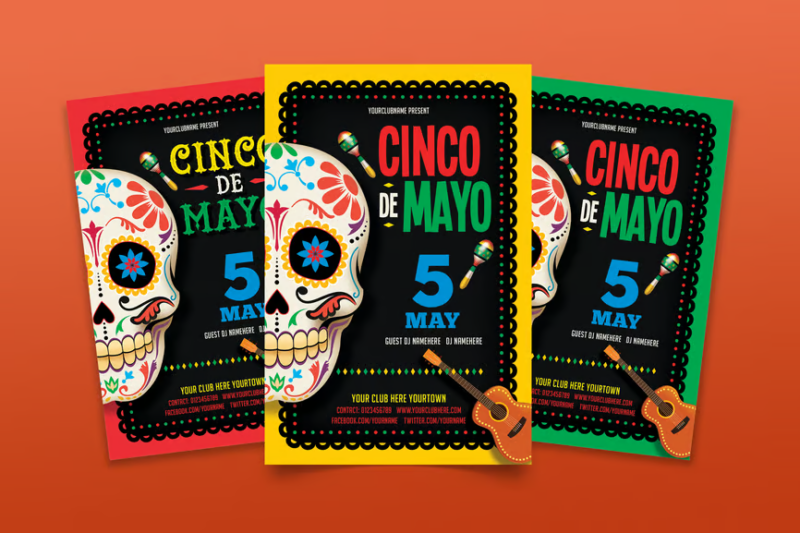 Cinco de Mayo, Print Templates ft. carnival & chili - Envato