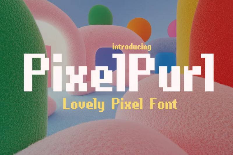 Pixel Purl - Lovely 8Bit Pixel Font