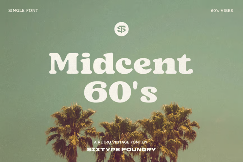 Midcent 60s - Retro Black