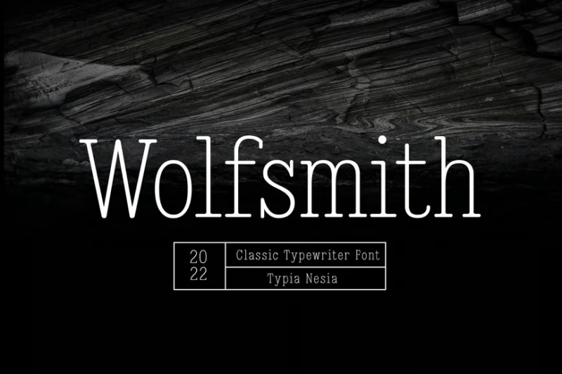 Wolfsmith - Classic Vintage Typewriter Serif Font