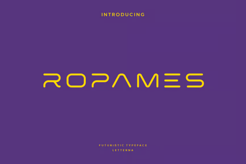 Ropames - Modern Futuristic Typeface