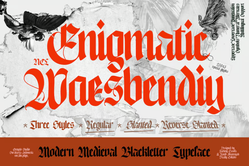 Enigmatic Waesbendiy - Modern Blackletter