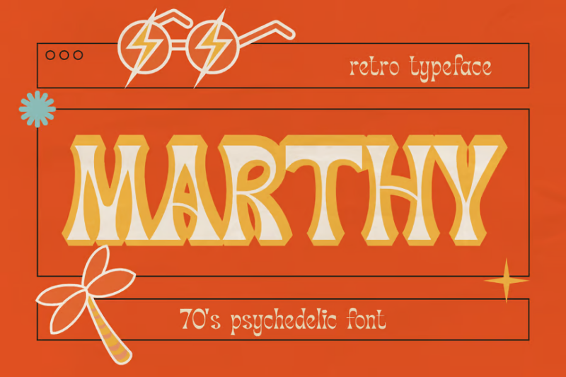 Marthy - Psychedelic Retro Display