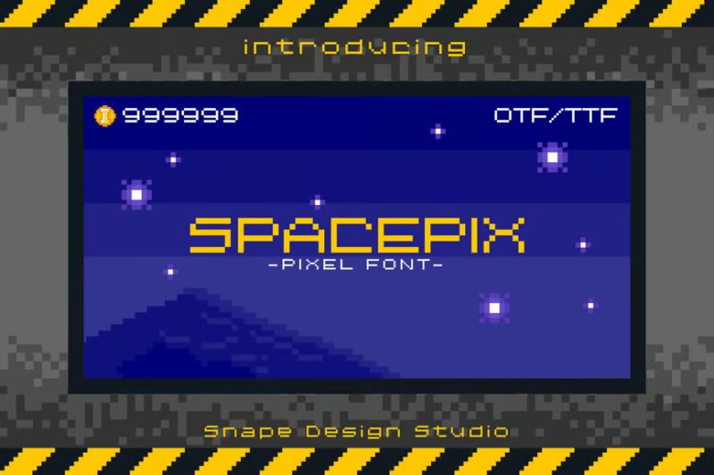 Spacepix - Pixel Font