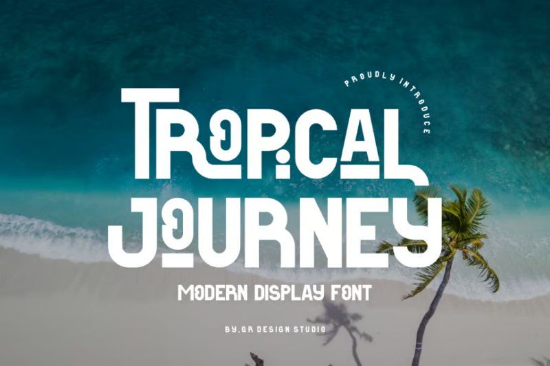 Tropical Journey - Modern Display Font