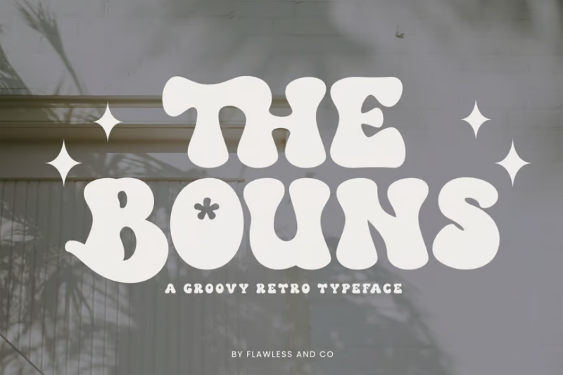 The Bouns - Groovy retro Font