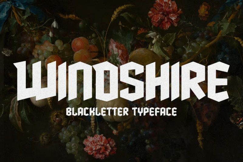 Windshire - Blackletter Typeface