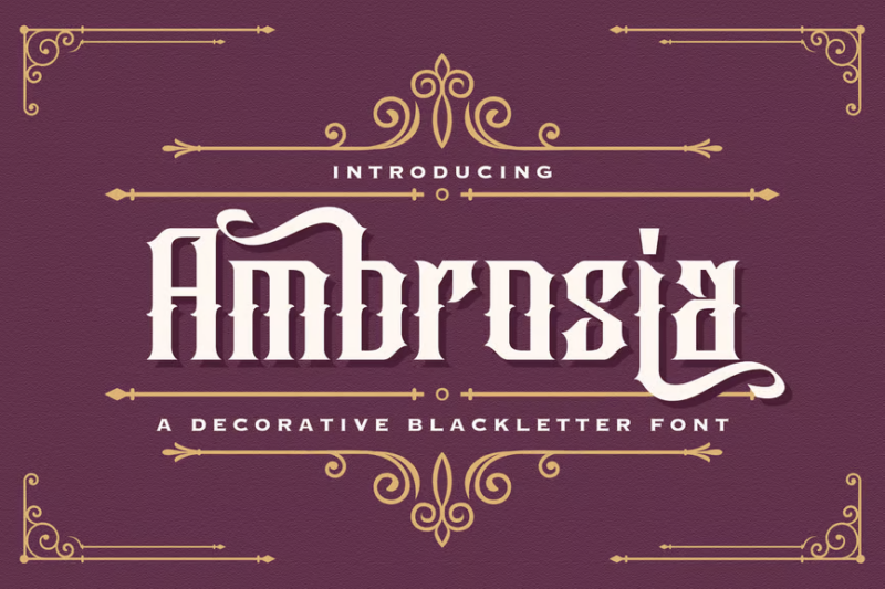 Ambrosia - Blackletter Font