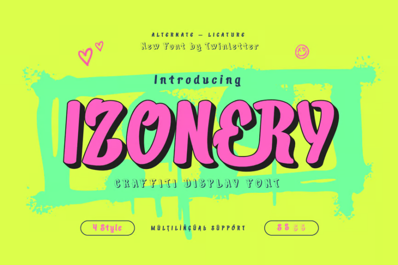 Izonery - Graffiti Font