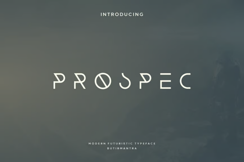 Prospec - Futuristic Font