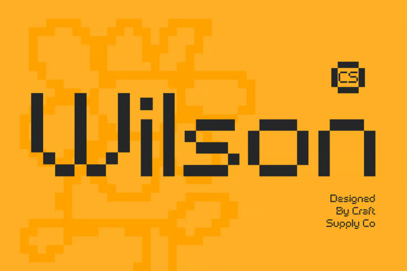 CS Wilson – Pixel Craft Font