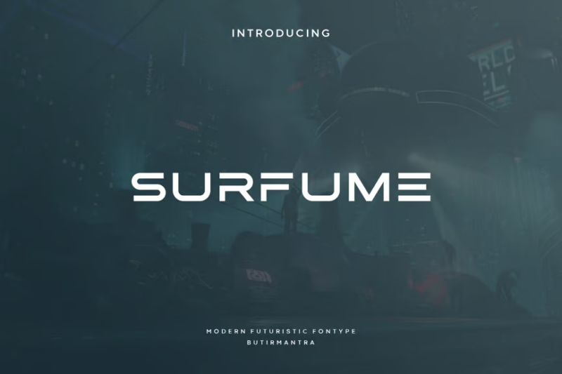 Surfume - Futuristic Font