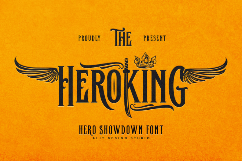 The Hero King Typeface