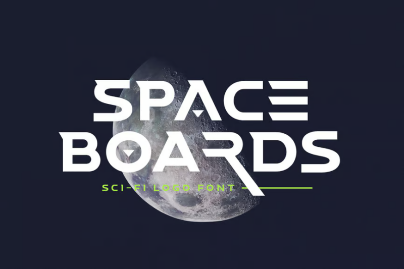 Space Boards - Sci-Fi Logo Font