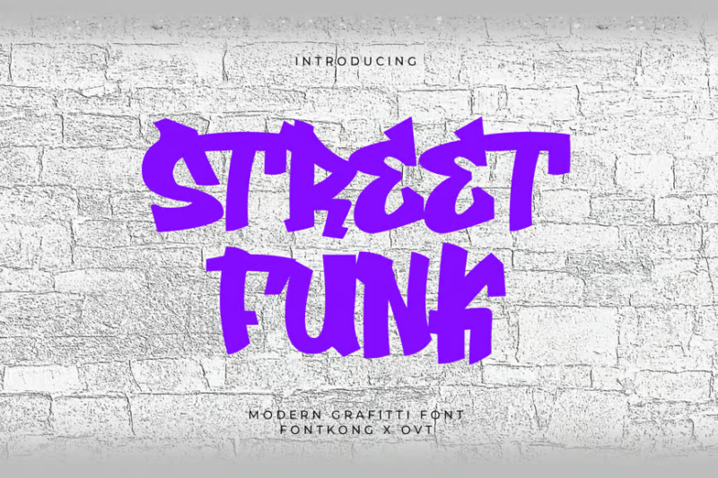 StreetFunk Graffiti - Modern Graffiti Font