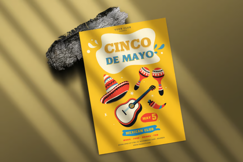 Cinco De Mayo, Print Templates ft. cinco & mayo - Envato