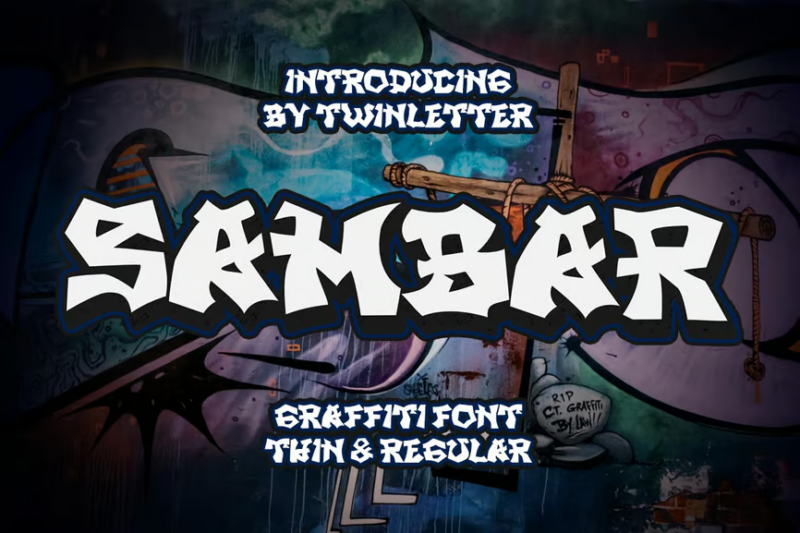 SAMBAR - Graffiti Display Font