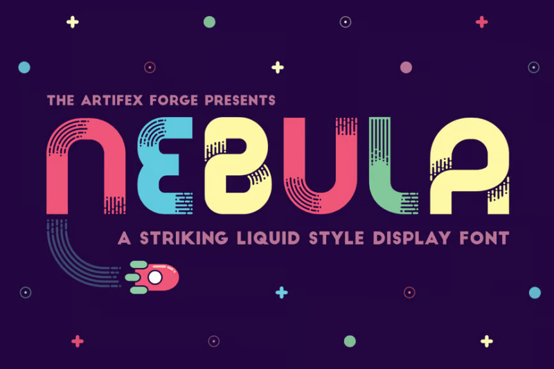 Nebula - A Liquid Style Font